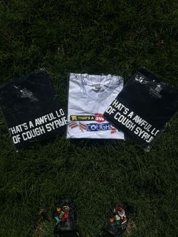 Awful lot of cough syrup tees