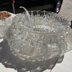 Vintage Punch Bowl Set Of 26
