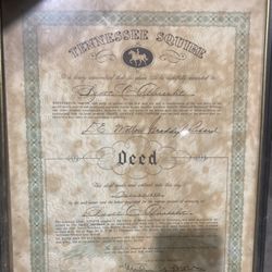 The Deed For Jack Daniel’s Distillery