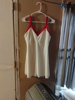Nikes women's white and red racquet dress