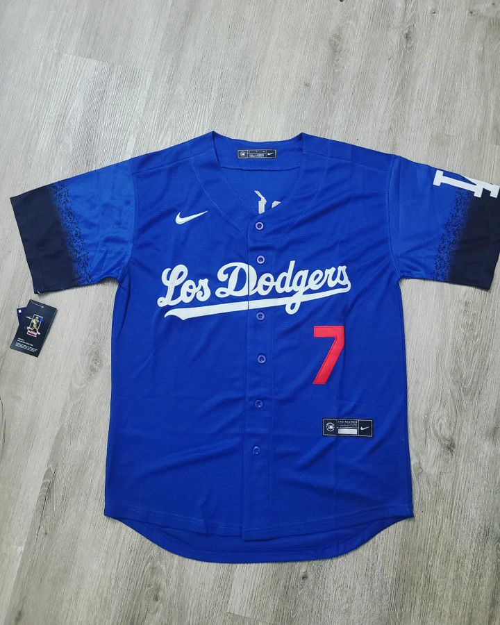 Los Angeles Dodgers Julio Urias #7 2020 Mlb Navy Blue Jersey - Bluefink