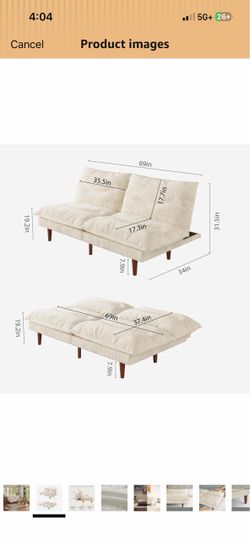 White Sleeper Sofa