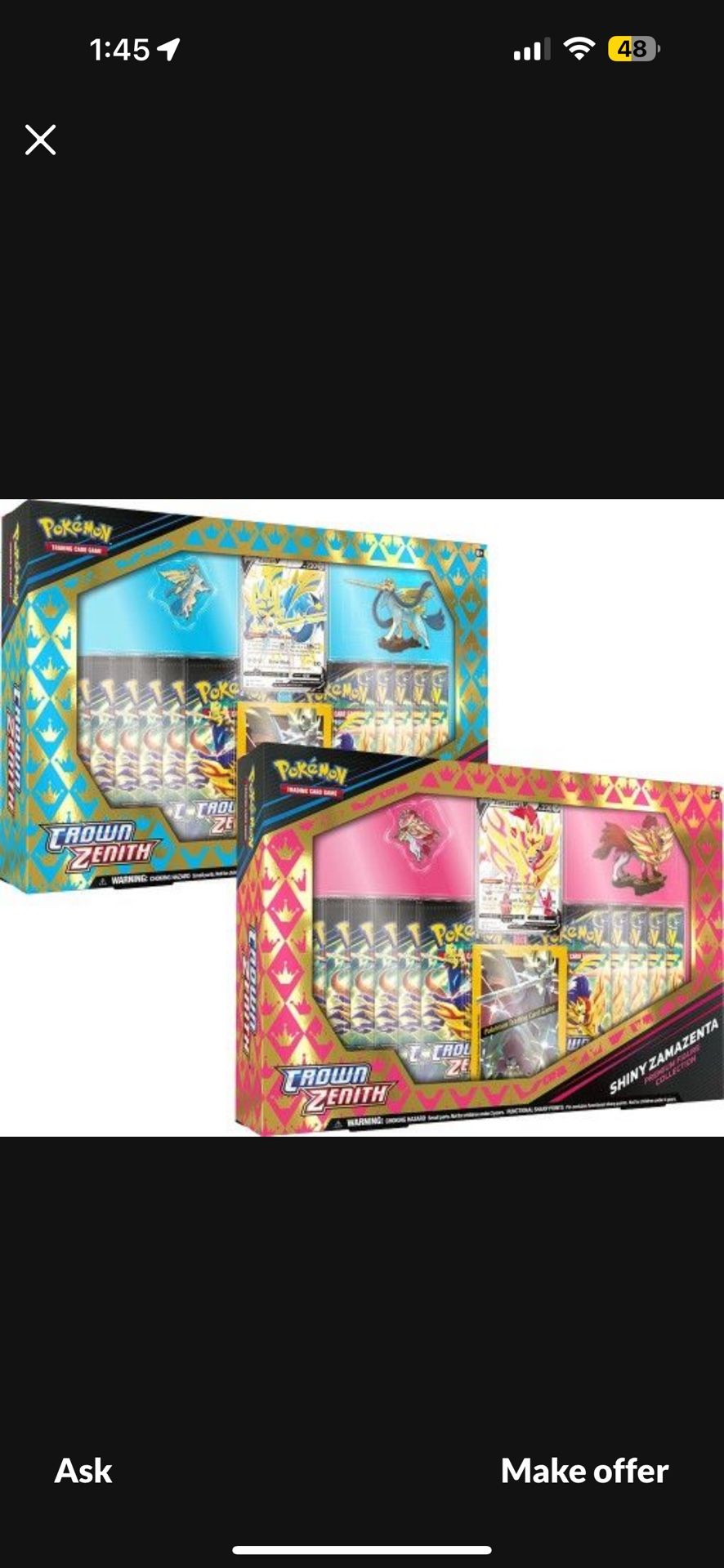 Shiny Zacian And Zamazenta Premium Figure Collection 