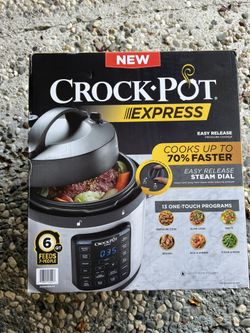 Crock-Pot - Express 6-Quart Easy Release Multi-Cooker - Stainless Steel