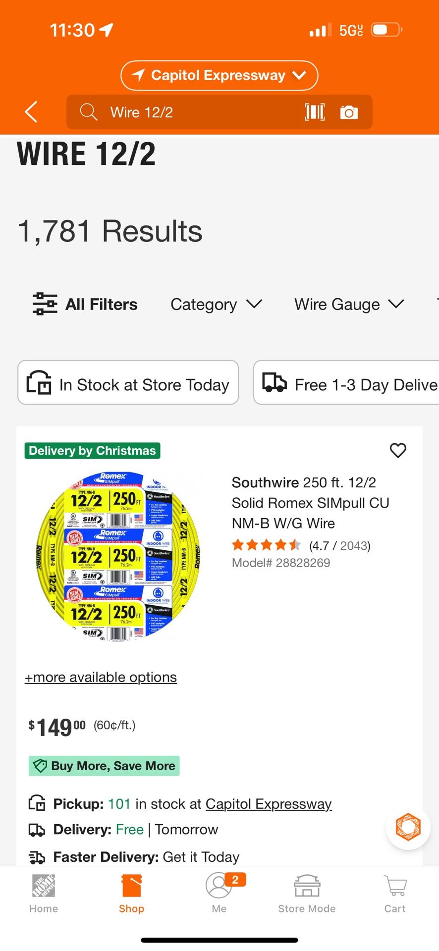 Wire 12/2. 4 Rolls. 14/2. 4 Rolls