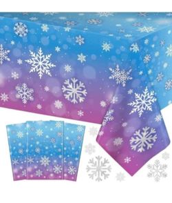 Winter Snowflake Tablecloth