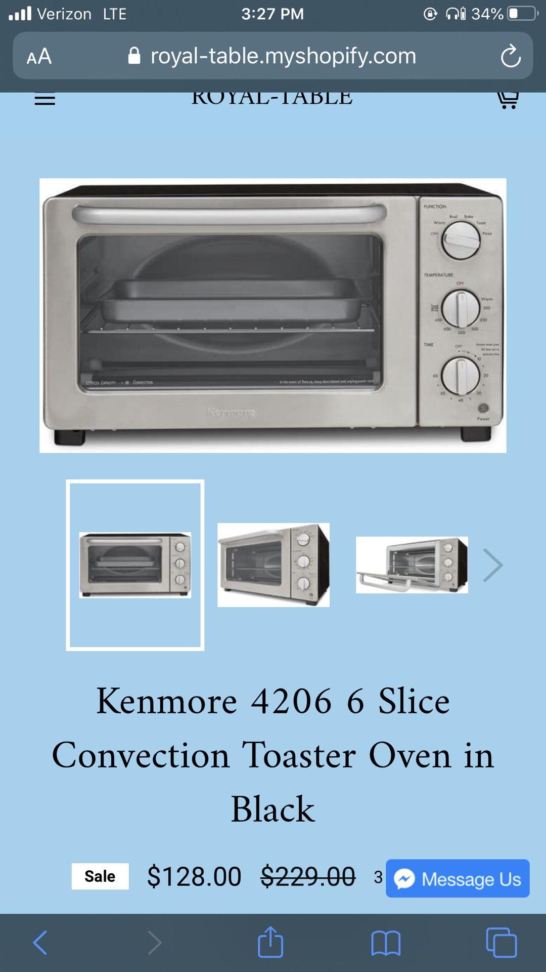 Kenmore Toaster Oven