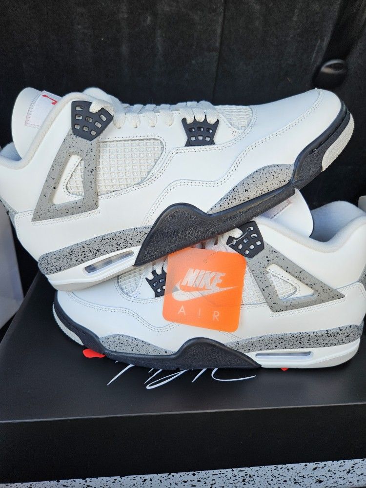 Size 12 Jordan 4 White Cement 2025