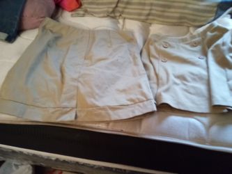Khaki Chino skirts