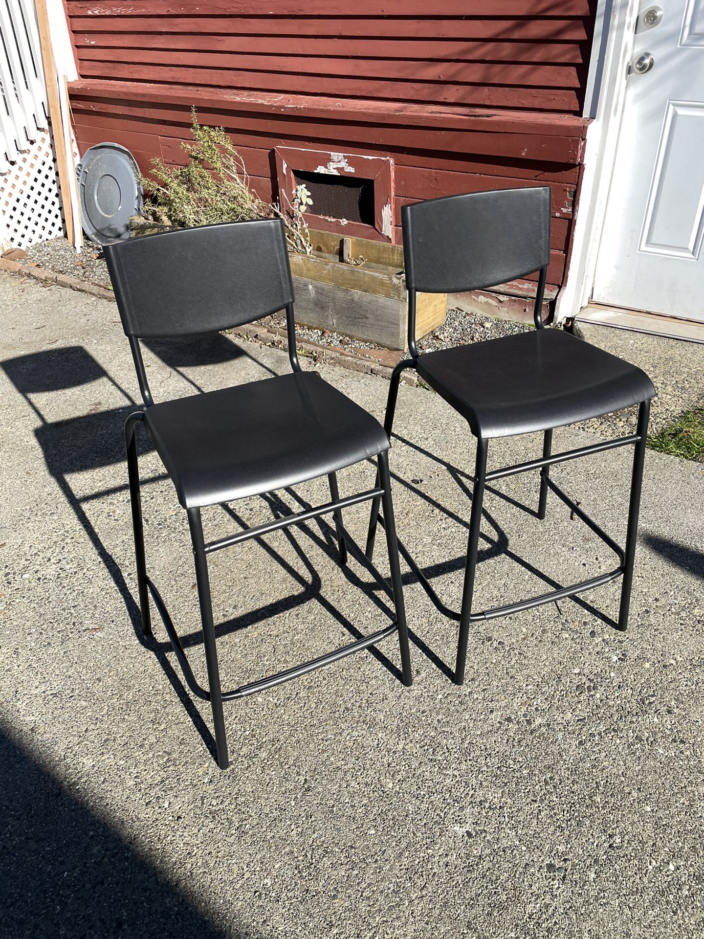 Ikea Stig Black Barstools (2) for Sale in WA OfferUp