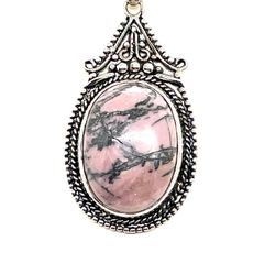 Sterling Rhodochrosite Necklace 