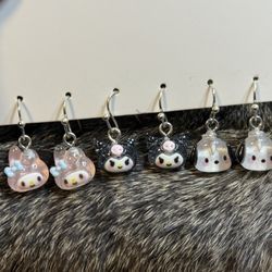 9 Sets (27 Pairs) Hello Kitty Earrings