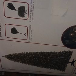 artificial willow Christmas tree. 