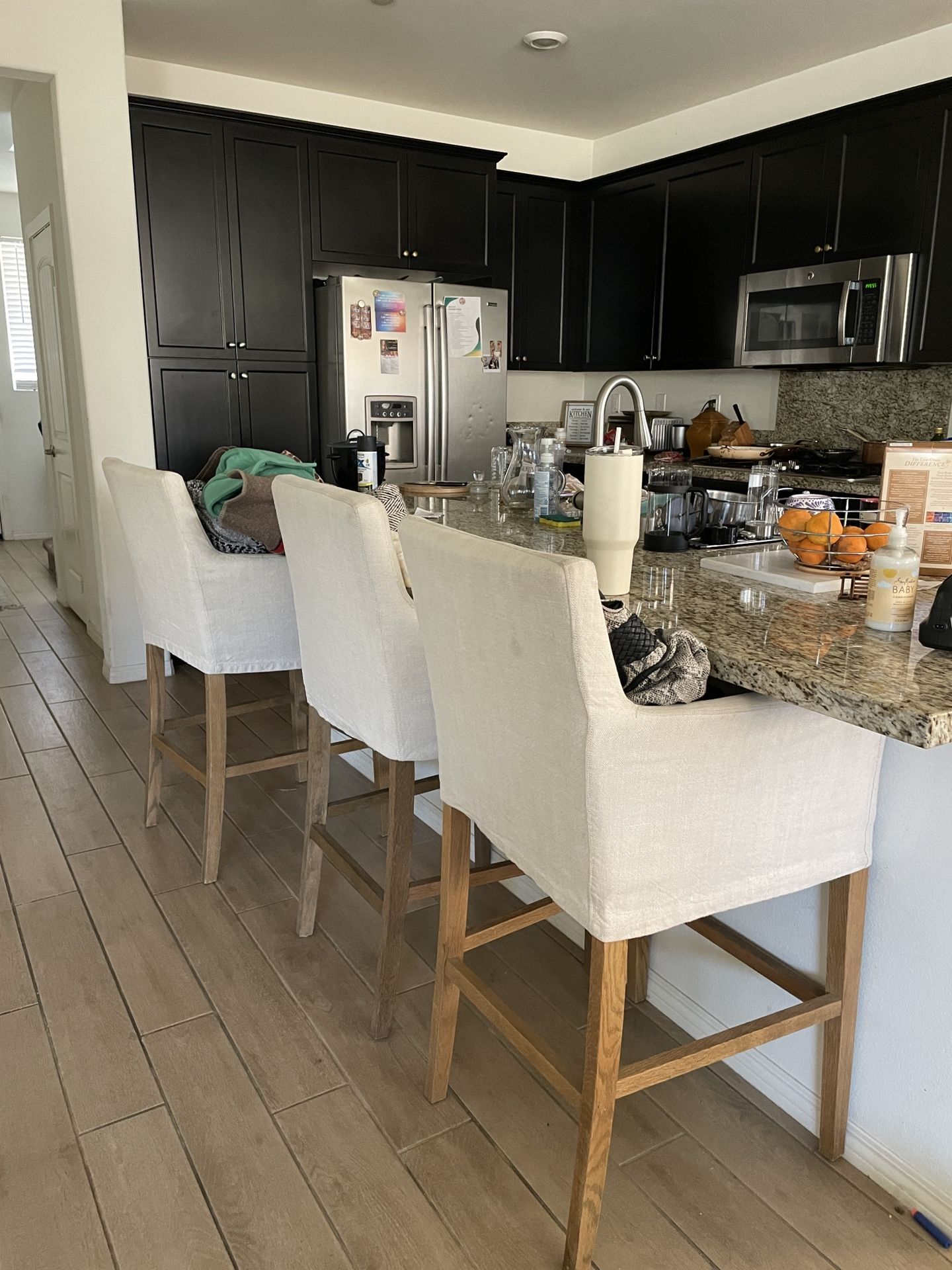 Three Counter Stools