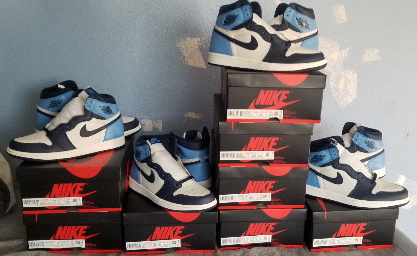 Jordan retro 1 unc obsidian mens lot