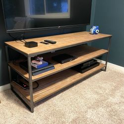 54” Tiered Wood TV Stand / Entertainment Center