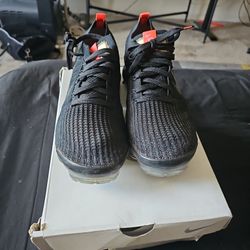 Nike Mens Air Vapormax Flyknit 3 Black/Black-Igloo