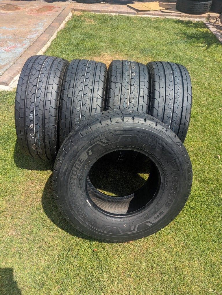 5 New Lt 285/65/16 Bridgestone Duravis 10 Ply Tires