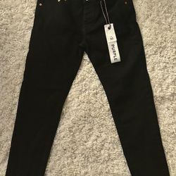 BLACK PURPLE JEANS