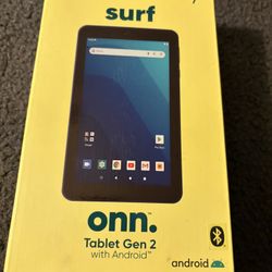 ONN. Surf 7" Android Tablet 9.0 Pie 16GB 1.3GHz Quad-Core 2 Camera Bluetooth