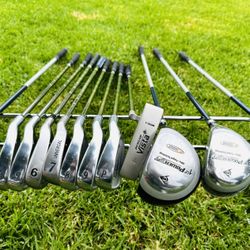Complete Dunlop Golf Club Set – 12 Clubs – Driver, Woods, Irons, Utility & Putter