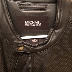  Leather  Jacket  Michael Koors