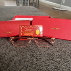 Cartier Pink/Red Sunglasses 