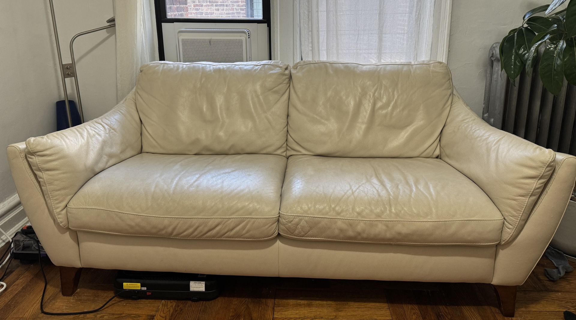 White Leather Couch