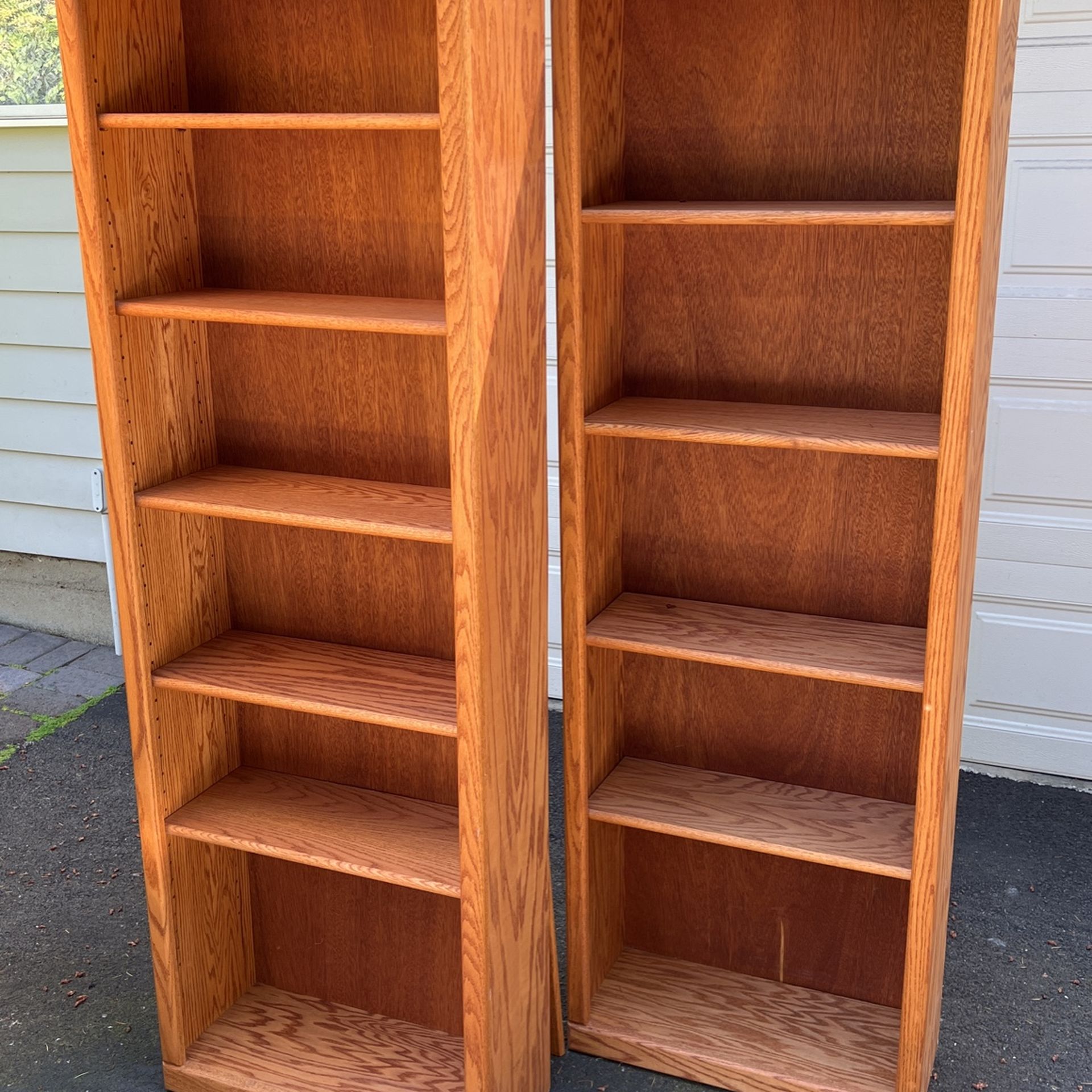 Oak Book Shelves 