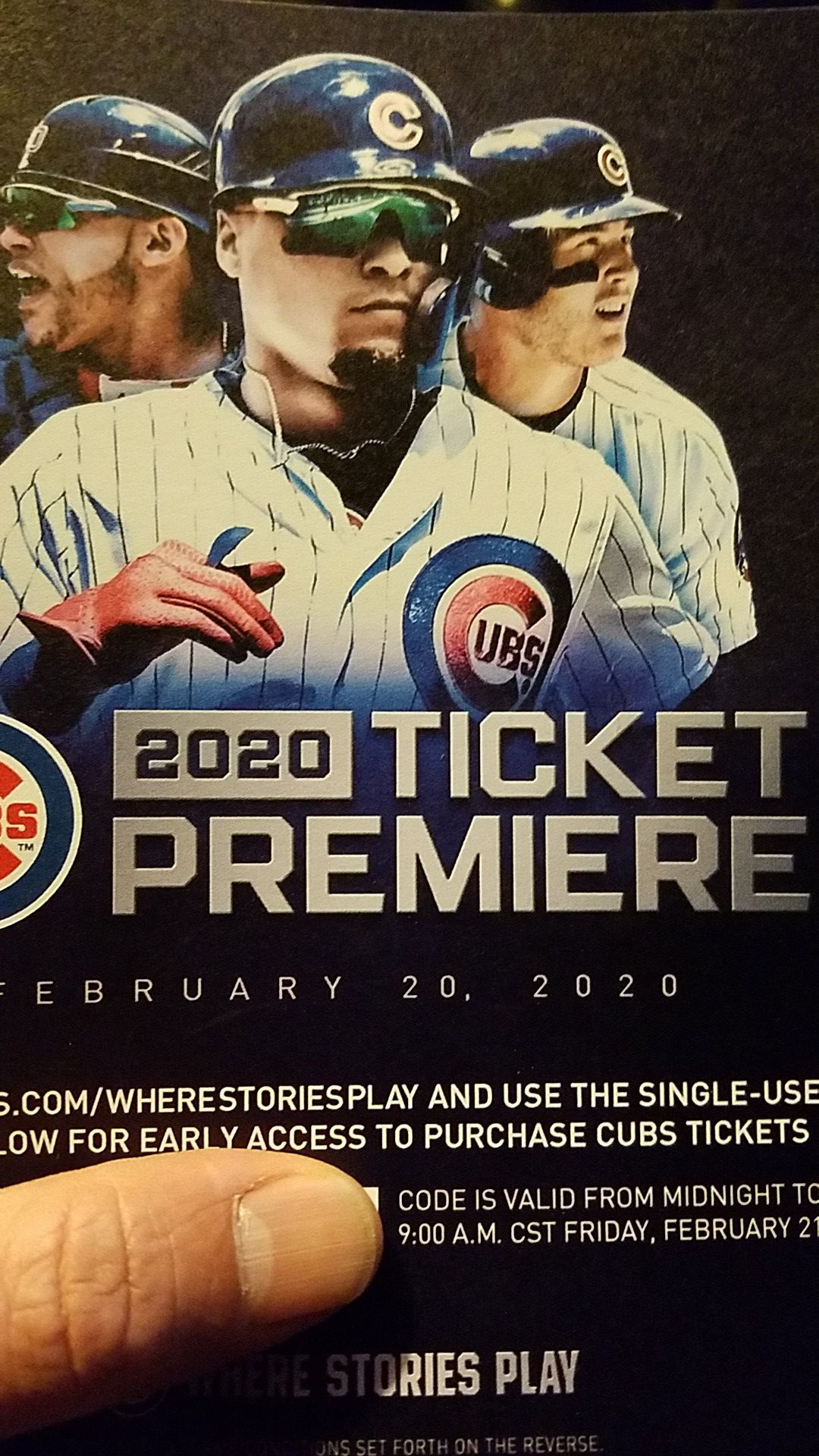 Early cubs tickets