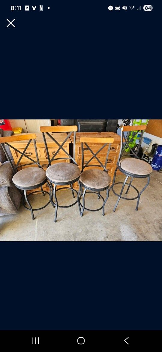 Swivel Bar Stool Set