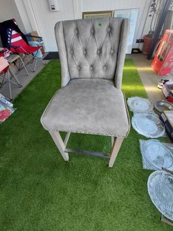 Beautiful light grey high chair