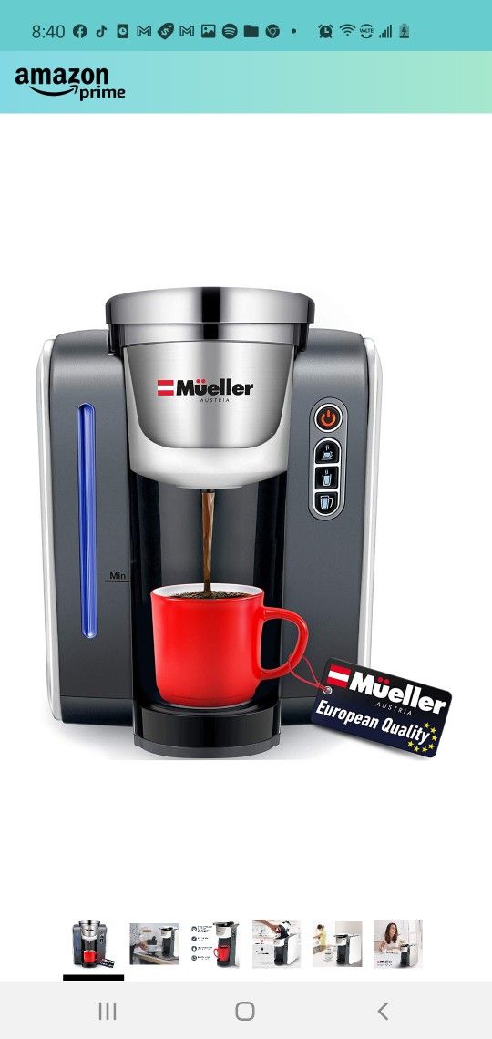 $85 MUELLER K CUP COFFEE MAKER