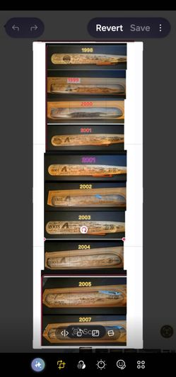 Arizona Diamondbacks Team Signed Commemorative Bats Collection