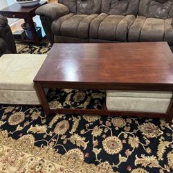 Living Room Center Table And End Tables.