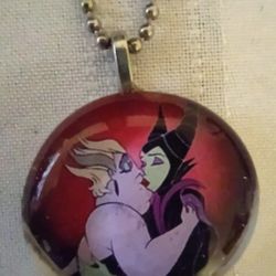 Disney's Villains Ursula & Maleficent Pendant Necklace