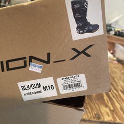 Motion X Motorcycle Boots, size Medium 10