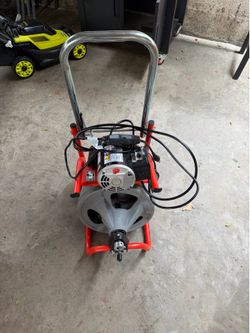 Shop RIDGID K-400 Drain Cleaning Snake Auger 120-Volt Drum Machine with C-32IW 3/8 in. x 75 ft. Cable
