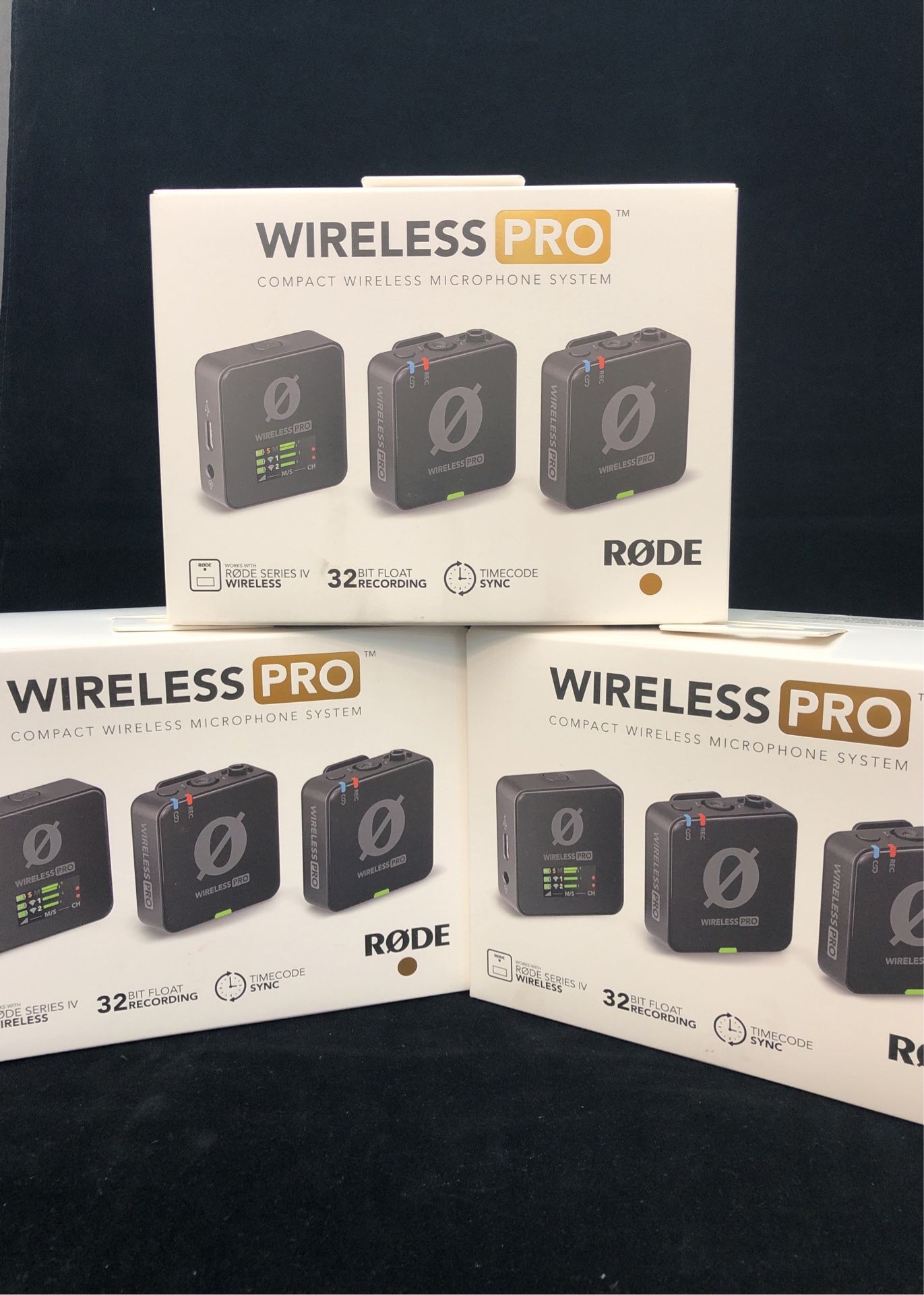 RODE Wireless PRO 2-Person Wireless Microphone System/Recorder Kit with Black Lav Concealers