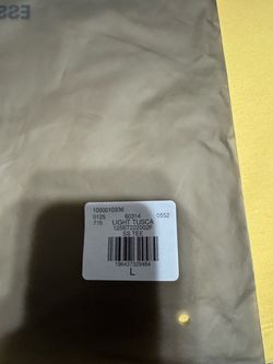 Fear of God ESSENTIALS Light Tusca Short Sleeve T-Shirt, size Large (L), with original hangtag and packaging.