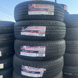 225/65/17 American New Tires Installed And Balanced Included Llantas Nuevas