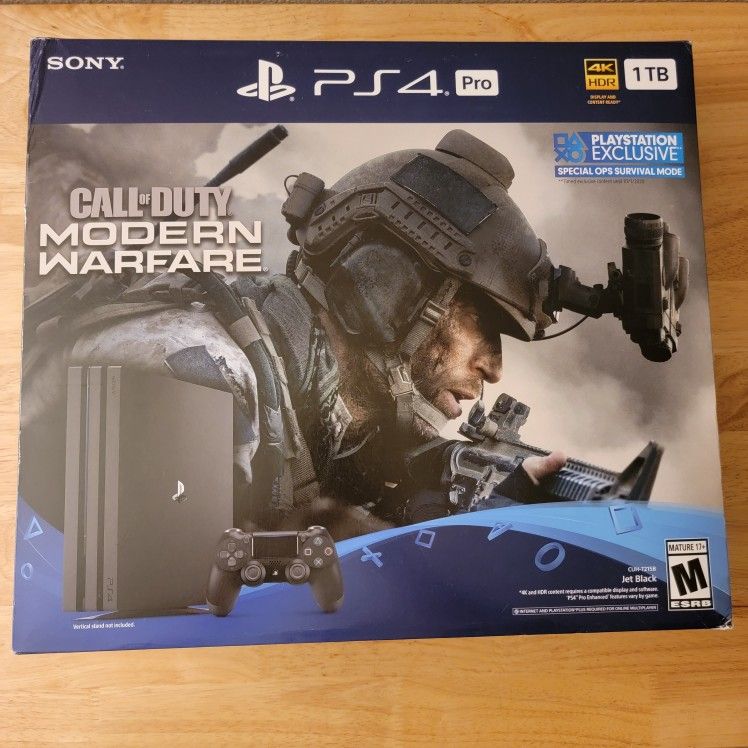 1tb Ps4 Pro With Call Of Duty Modern Warfare Play Station 1tb