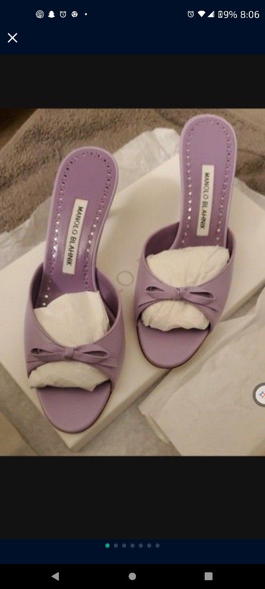 MANOLO BLAHNIK BOWTIE Mule / Heels