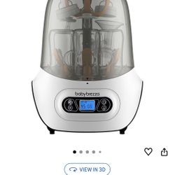 Baby Brezza Baby Bottle Sterilizer and Dryer Machine – Electric Steam Sterilization - Universal Fit - Pacifiers, Glass, Plastic, and Newborn Feeding B