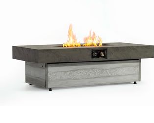 New Outdoor Fire Pit Table Propane Gas Fire pits Outdoor Fireplaces 47.2'' Rectangular Firepit Table