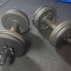 Set of Cast Iron Dumbbells.   54 # [NO LOWER PRICE]