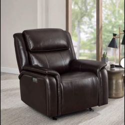 Power Leather Recliner Chair brand new