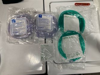 Oxygen canulas and tubing for oxygen concentrator