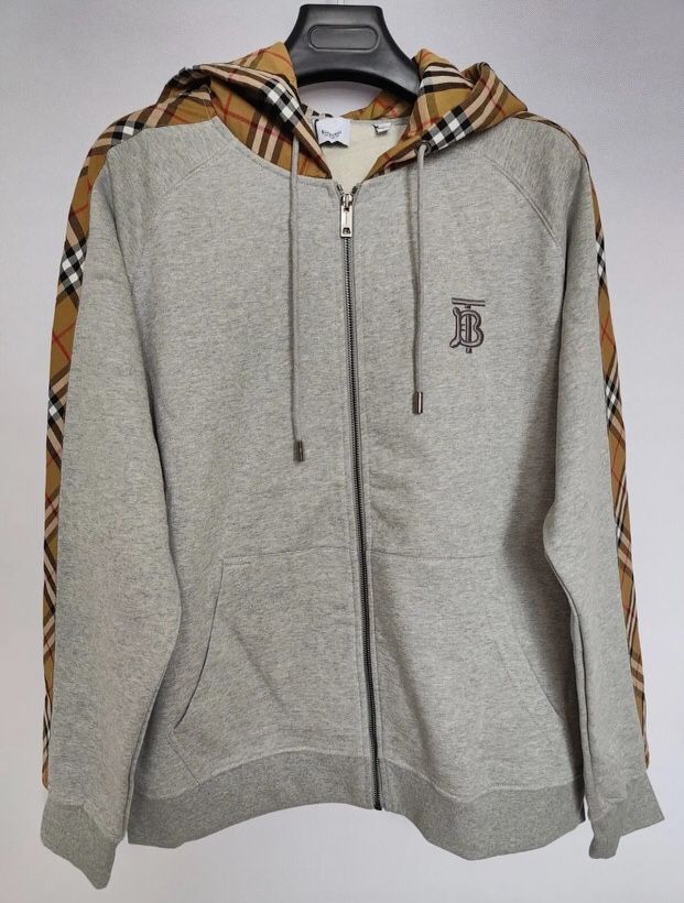 Burberry Grey Hoodie Size L