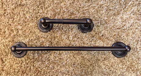 Toilet paper holder and Towel bar